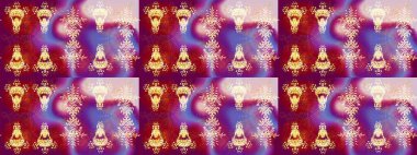 Raster Noel soyut renkli arka plan ve düşen kar tanesi. Raster illüstrasyonu. Kış soyut geçmişi. Kar taneli Noel arkaplanı.