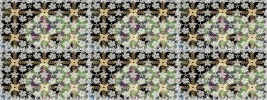 Çiçek deseni. Raster kusursuz. Güzel kumaş deseni. Renkli Bahar Temalı Kusursuz Arkaplan. Düz Çiçek Elementleri Tasarımı.