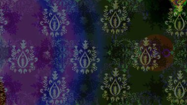 Raster Illustrasyon 'daki Çiçek Deseni' nin son moda çizimi. Güzel kumaş deseni. Renkli Yaz Temalı eskiz kalıbı. Düz Çiçek Elementleri Tasarımı.