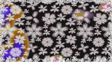 El çizimi. Güzel kumaş deseni. Çiçekler, dallar, bitkiler ve çiçekler. Raster illüstrasyonu.