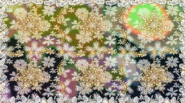 Kusursuz altın desenli bukleler. Raster altın pürüzsüz desen. Doğu tarzı arabesk tarzında altın elementler. Tarafsız renklerde kusursuz desen.