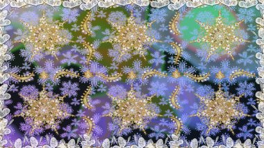 Gri renkli Raster altın deseni. Soyut duvar kâğıdı, ambalaj dekorasyonu. Altın kar taneleri basit, pürüzsüz desen. Kışın sembolü, Mutlu Noel tatili, Mutlu yıllar 2019.