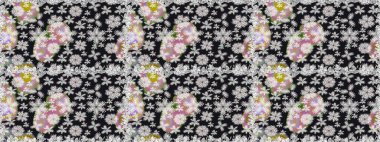 Büyük bir çiçek boyası seti. Kartlar, davetiyeler, tarih kartları ve daha fazlası için kullanılabilir. Tatlı suluboya desenli dikişsiz çiçek deseni.