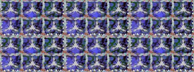 Yaz çiçekleri teması. Suluboya resim taklit Raster çizimi. El çizimi, soyut ve süslü elementler. Mor renkler. Klasik çiçekler..