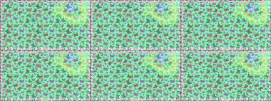 Renkli Kelebeklerle Bahar Arkaplanı. Raster Arkaplanı mavi renklerde. Güzel Kelebek Siluetleriyle Moda Dekorasyonu. Kart, Davetiye, Yazdırma İçin Şirin Kadınsı Desen.