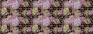 Kusursuz çiçek deseni duvar kâğıdı olarak kullanılabilir. Raster illüstrasyonu. Tarafsız renklerde çiçekler.