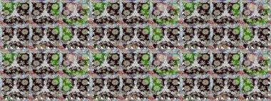 Parlak renkli çiçekleri ve gri renkli yaprakları olan kusursuz çiçek desenleri. Modern çiçek arkaplanı. Moda baskıları için zarif bir şablon. Halk stili.