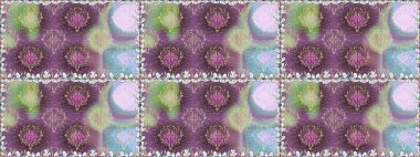 Raster illüstrasyonu. Kusursuz Tony kumaş deseni. Modaya uygun kumaş deseni. Küçük çiçekte sevimli çiçek deseni var..