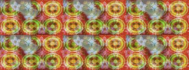 Raster illüstrasyonu. Çiçek Elementleri 'nin soyut geçmişi. Kahverengi, nötr ve turuncu renkler üzerine tasarım. Raster kış deseni.