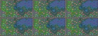 Kusursuz. Kelebek. Mavi ve yeşil arkaplanda izole edilmiş web tasarımı için renk çizgisi düzenleyici.