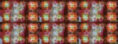 Raster Noel soyut renkli arka plan ve tatlı kar tanesi. Farklı kar taneleri toplayıcısı, kahverengi, nötr ve gri renklerde kış elementleri..