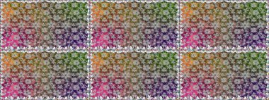 Raster dikişsiz çiçek deseni. Vadinin gri renkli çiçekleri.