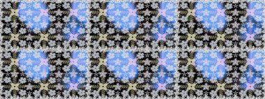 Çiçeksel gri, pürüzsüz desen. Raster çiçek izi. Raster Yumuşak kumaş deseni. Klasik taslak çizimi.