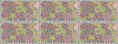 Tarafsız bir zeminde kelebek deseni var. Kumaş, kağıt, ambalaj kâğıdı ve duvar kağıdı tasarımı için hoş bir arka plan. Raster illüstrasyonu.