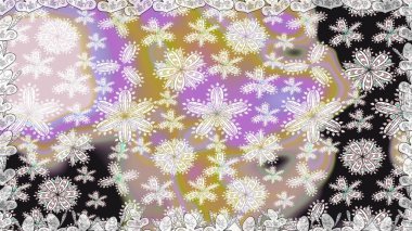 Tarafsız renklerde çiçekler. Kumaş desenli papatya çiçekleri ayrıntıları.