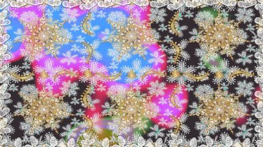 Soyut duvar kâğıdı, ambalaj dekorasyonu. Gri renkli Raster altın deseni. Altın kar taneleri basit, pürüzsüz desen. Kışın sembolü, Mutlu Noel tatili, Mutlu yıllar 2019.