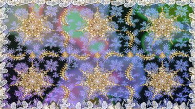 Klasik raster şablonu. Tekrarlayan elementlerle kusursuz soyut arkaplan. Gri ve altın desenli.