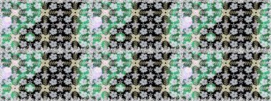 Tarafsız renklerde parlak çiçekli halı ile kusursuz desen.