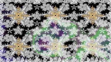 Renkli, pürüzsüz desen. Çiçek arkaplan. Raster illüstrasyonu. Çiçek duvar kâğıdı. Gri renkli şirin tekstil.