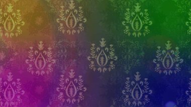 Klasik çiçekler. El çizimi, soyut ve süslü elementler. Yaz çiçekleri teması. Yeşil renkler. Suluboya resim taklit Raster illüstrasyonu.