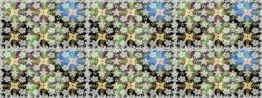 Moda baskıları için zarif bir şablon. Çiçekli bahar çiçekleri. Küçük çiçekte güzel bir desen. Motley illüstrasyonu. Küçük renkli çiçekler. Kusursuz..