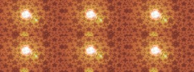 Çiçekli karalama şeklinde Raster çiçek deseni. Nazikçe, güzel çiçek arkaplanı. Turuncu, kahverengi ve bej renkli çiçekler.