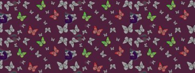 Doğa kelebeğinin yüksek kalitesi. Su rengi filtresi efektiyle kahverengi üzerine resimler. Klasik tarzda hem de. Raster illüstrasyonu.