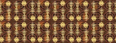 Kar taneleri tasarımı. Retro stil dokusu, şablon kış elementleri. Son moda kar taneleri ve elementler onun kartlarını gösteriyor. Modern tasarım posteri, kapak, kart tasarımı kahverengi, sarı ve bej renkli..