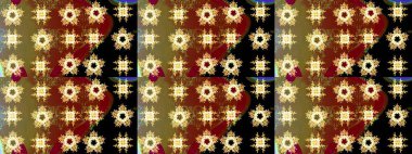 Renkli elementlerle Raster ilginç desen