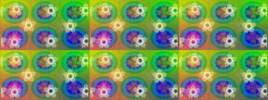 Kar tanesi ikonu, izole edilmiş. Renkli arka planda güzel kar taneleri. Düz dizayn. Raster illüstrasyonu.