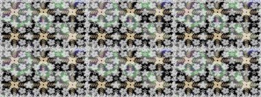 Sanat, çiçek tarzına ilham verir ve arka plan bırakır. Raster deseni. Gri el çizimi desen. Karalama çiçekleri kusursuz desen.