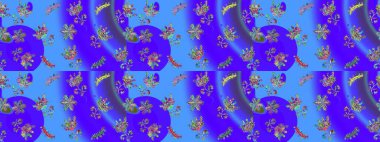 Kar tanesi süs desen. Snowflakes desen. Kar taneleri arka plan. Arka plan üzerinde izole soyut kar taneleri ile düz tasarım. Raster illüstrasyon.