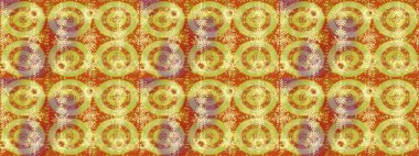 Gömlek, arka plan modelini çiz. Tropik çiçekler. Sarı, turuncu ve nötr renkte çiçekler.