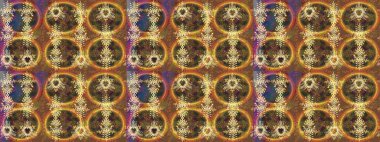 Güzel soyut kar taneleri raster tasarımı. Düz kar karalama ikonları, kar taneleri kahverengi, sarı ve turuncu renkli siluetler noel afişi, kartlar. Yeni yıl kar tanesi.