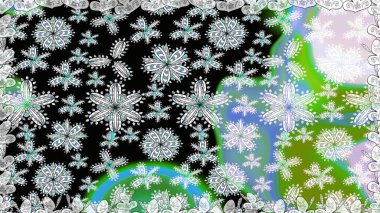 Siyah renkli çiçekler. Küçük çiçekte sevimli çiçek deseni var..