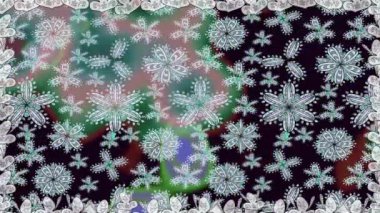 Renkli unsurlarla hareketli arka plan görüntüleri. Suluboya desenli el çizimi kelebekler. Hoş renklerde illüstrasyon. Kusursuz. Döngü.