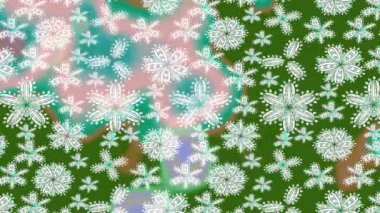 Renkli unsurlarla hareketli arka plan görüntüleri. Suluboya desenli el çizimi kelebekler. Hoş renklerde illüstrasyon. Kusursuz. Döngü.