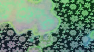 Renkli unsurlarla hareketli arka plan görüntüleri. Suluboya desenli el çizimi kelebekler. Hoş renklerde illüstrasyon. Kusursuz. Döngü.