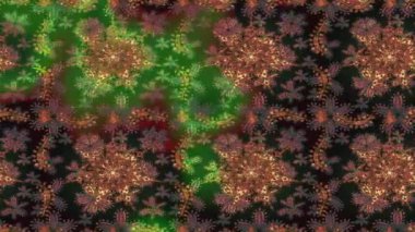 Renkli unsurlarla hareketli arka plan görüntüleri. Suluboya desenli el çizimi kelebekler. Hoş renklerde illüstrasyon. Kusursuz. Döngü.