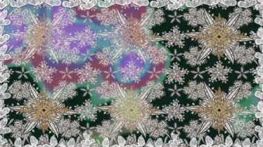 Renkli unsurlarla hareketli arka plan görüntüleri. Suluboya desenli el çizimi kelebekler. Hoş renklerde illüstrasyon. Kusursuz. Döngü.