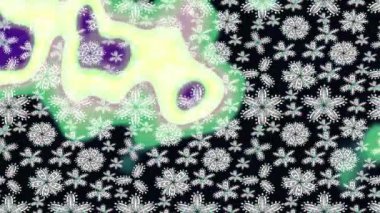 Renkli unsurlarla hareketli arka plan görüntüleri. Suluboya desenli el çizimi kelebekler. Hoş renklerde illüstrasyon. Kusursuz. Döngü.