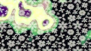 Renkli unsurlarla hareketli arka plan görüntüleri. Suluboya desenli el çizimi kelebekler. Hoş renklerde illüstrasyon. Kusursuz. Döngü.