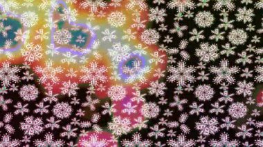 Renkli unsurlarla hareketli arka plan görüntüleri. Suluboya desenli el çizimi kelebekler. Hoş renklerde illüstrasyon. Kusursuz. Döngü.