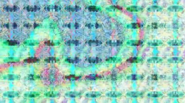 Renkli unsurlarla hareketli arka plan görüntüleri. Suluboya desenli el çizimi kelebekler. Hoş renklerde illüstrasyon. Kusursuz. Döngü.