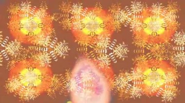 Renkli unsurlarla hareketli arka plan görüntüleri. Suluboya desenli el çizimi kelebekler. Hoş renklerde illüstrasyon. Kusursuz. Döngü.