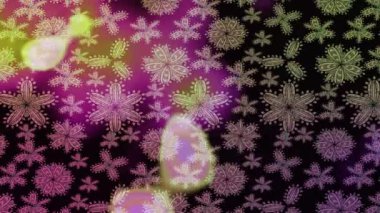 Renkli unsurlarla hareketli arka plan görüntüleri. Suluboya desenli el çizimi kelebekler. Hoş renklerde illüstrasyon. Kusursuz. Döngü.