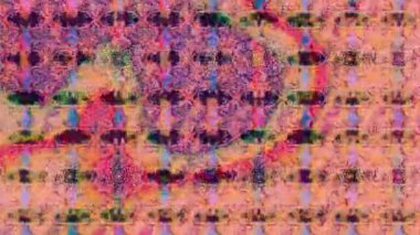 Renkli unsurlarla hareketli arka plan görüntüleri. Suluboya desenli el çizimi kelebekler. Hoş renklerde illüstrasyon. Kusursuz. Döngü.