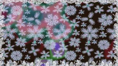 Renkli unsurlarla hareketli arka plan görüntüleri. Suluboya desenli el çizimi kelebekler. Hoş renklerde illüstrasyon. Kusursuz. Döngü.