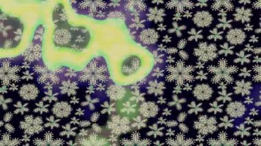 Renkli unsurlarla hareketli arka plan görüntüleri. Suluboya desenli el çizimi kelebekler. Hoş renklerde illüstrasyon. Kusursuz. Döngü.