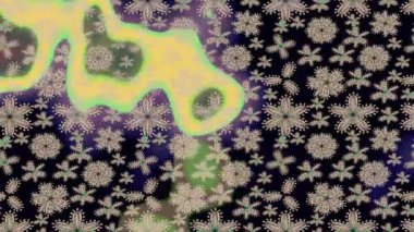 Renkli unsurlarla hareketli arka plan görüntüleri. Suluboya desenli el çizimi kelebekler. Hoş renklerde illüstrasyon. Kusursuz. Döngü.